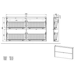Schuhschrank und Spiegel Set - Point (zweiteilig)^Wohnen Hot