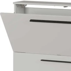 Wohnen Schuhschrank zum Aufhängen in Hellgrau - Guaran