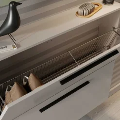 Wohnen Schuhschrank zum Aufhängen in Hellgrau - Guaran