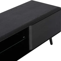 Wohnen Schwarz geöltes TV Board aus Eiche - Vlotho