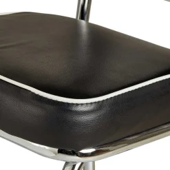 Wohnen Schwarz Weißes Bartisch Set Barataria im Retro Diner Style (fünfteilig)