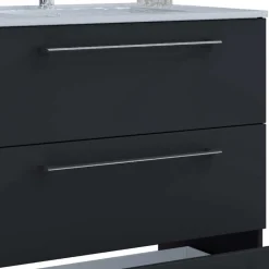 Schwarze Badezimmermöbel mit Weiß - Gloriella (dreiteilig)^Wohnen Online