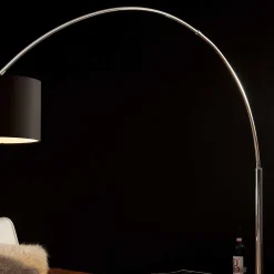 Wohnen Schwarze Bogenleuchte mit Marmorplatte - Airana