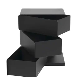 Wohnen Schwarze Design Stahlkommode mit drei Schubladen - Zunil