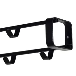 Schwarze Garderoben Kombi aus Stahl - Satroni (zweiteilig)^Wohnen Discount