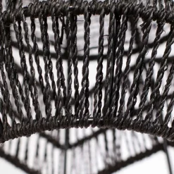 Wohnen Schwarze Hängeleuchten aus Papierseil - Maura (2er Set)