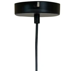 Wohnen Schwarze Hängeleuchten aus Papierseil - Maura (2er Set)