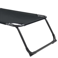 Wohnen Schwarze Sonnenliege zusammenklappbar - Ambia