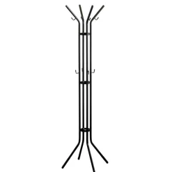 Wohnen Schwarze Standgarderobe aus Stahl - Rubertus