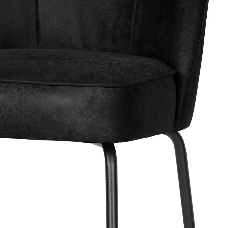 Schwarze Stühle aus Recyclingleder - Amaikan (2er Set)^Wohnen Sale