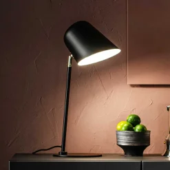 Wohnen Schwarze Tischlampe aus Metall - Ravenna