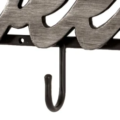 Wohnen Schwarze Wandgarderobe mit Schriftzug - Geniale