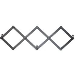 Wohnen Schwarze Wandgarderobe zum Ausziehen - Dorcano