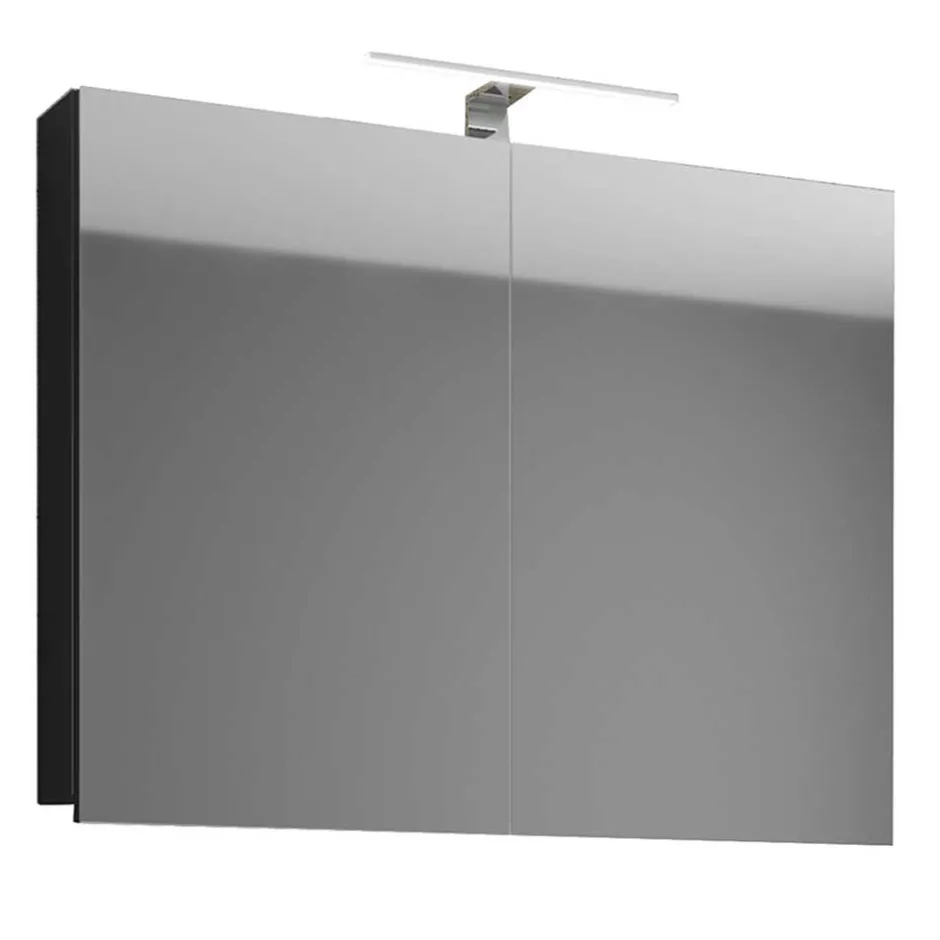 Wohnen Schwarzer Badezimmer-Waschplatz Set - Gloriella (zweiteilig)