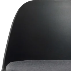 Wohnen Schwarzer Barstuhl mit Schalensitz Kunststoff - Formentera