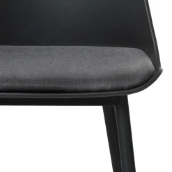 Wohnen Schwarzer Barstuhl mit Schalensitz Kunststoff - Formentera