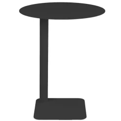 Wohnen Schwarzer Beistelltisch mit 40 cm Durchmesser - Ridona