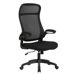 Wohnen Schwarzer Chefsessel mit Mesh Rücken - Vorianca