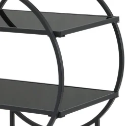 Wohnen Schwarzer Design-Servierwagen aus Metall - Nucina