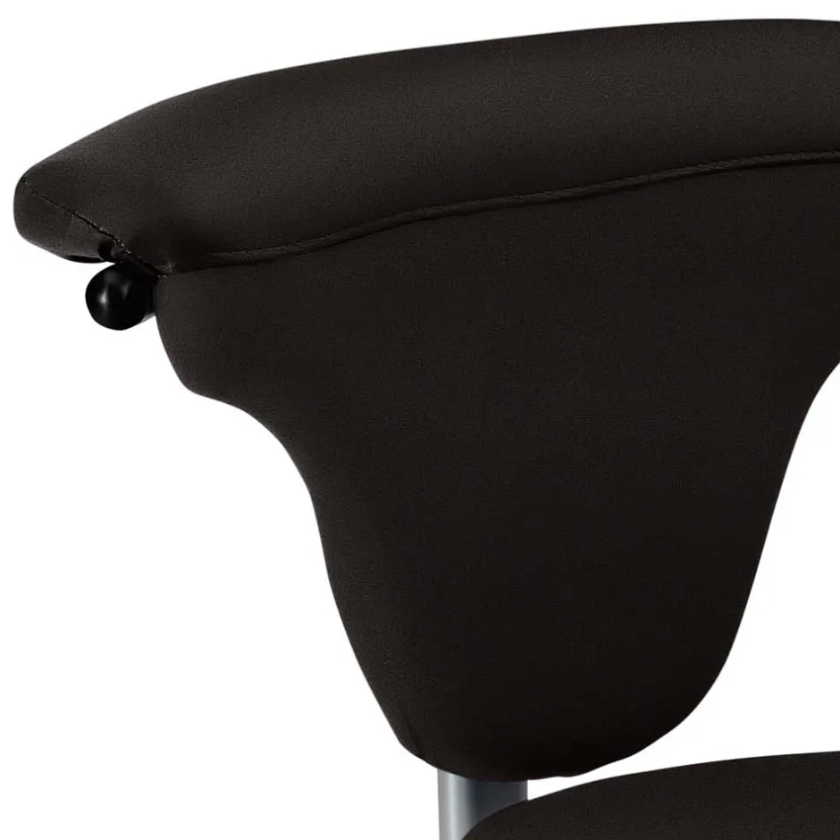 Wohnen Schwarzer Drehstuhl Hocker höhenverstellbar - Careful