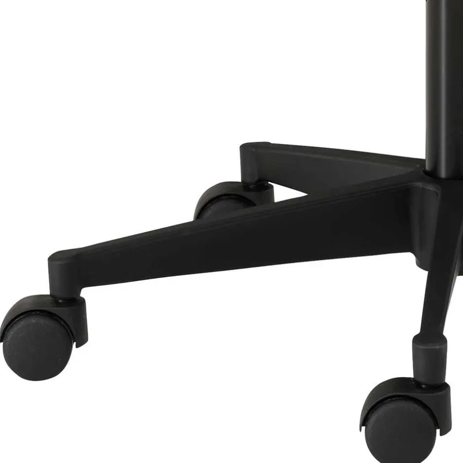 Wohnen Schwarzer Drehstuhl Hocker höhenverstellbar - Careful