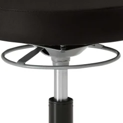 Wohnen Schwarzer Drehstuhl Hocker höhenverstellbar - Careful