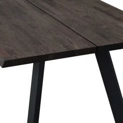 Wohnen Schwarzer Eiche Esstisch & Stühle - Namac (fünfteilig)