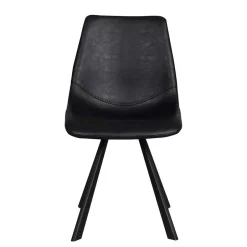 Wohnen Schwarzer Eiche Esstisch & Stühle - Namac (fünfteilig)