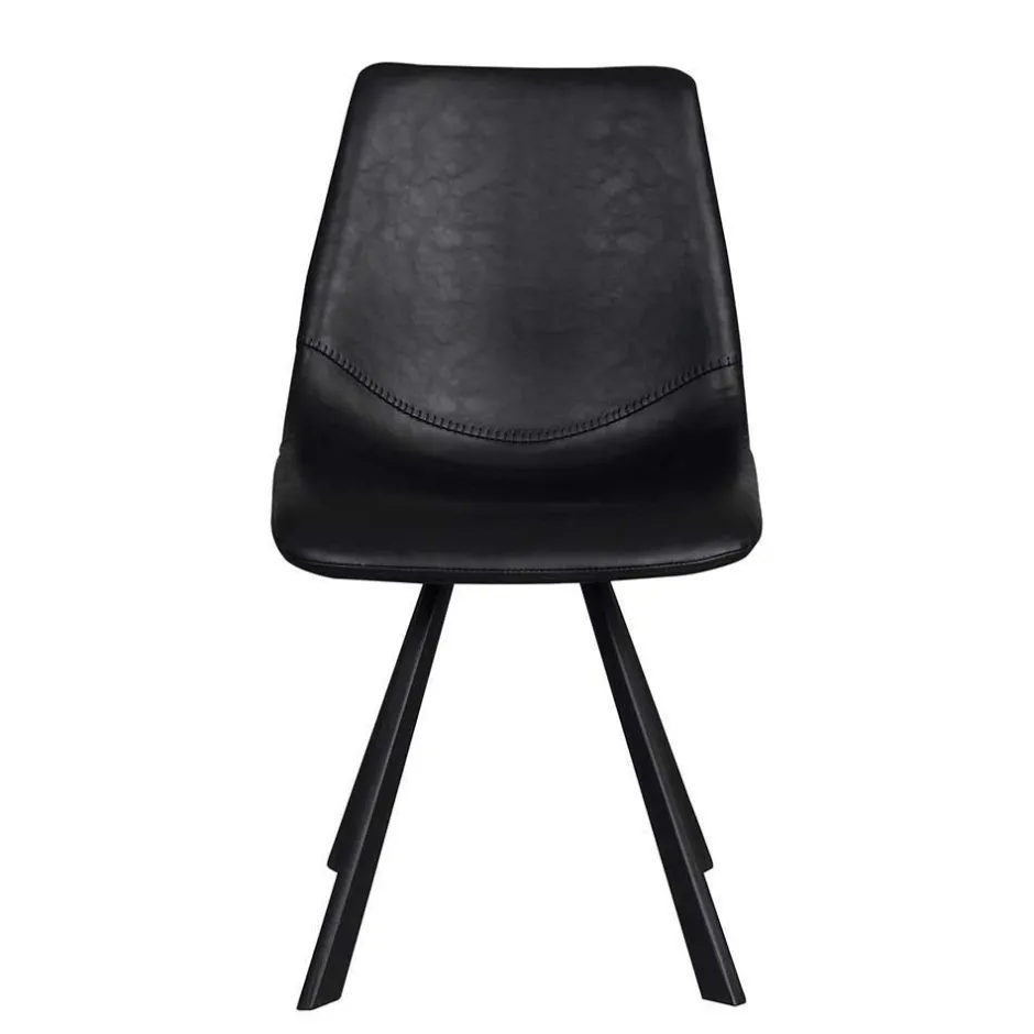 Wohnen Schwarzer Eiche Esstisch & Stühle - Namac (fünfteilig)