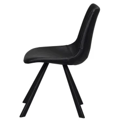 Wohnen Schwarzer Eiche Esstisch & Stühle - Namac (fünfteilig)