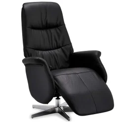 Schwarzer Entspannungssessel mit Armlehnen - Registran^Wohnen Discount