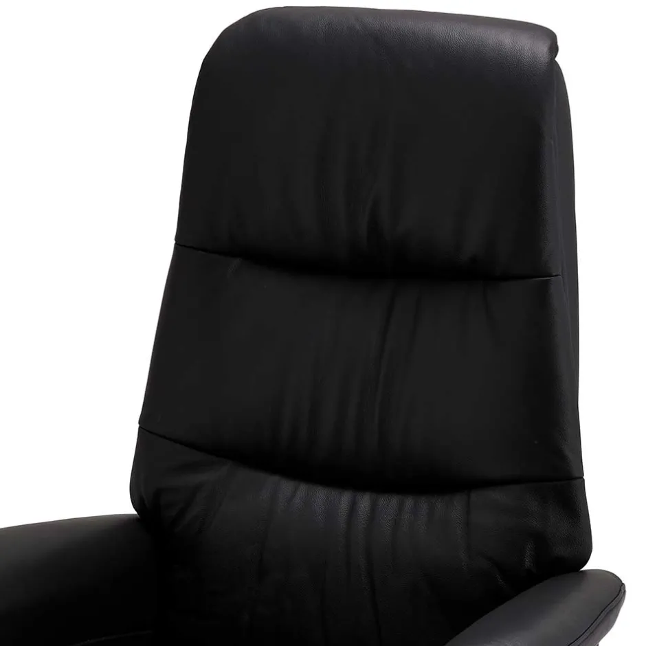 Schwarzer Entspannungssessel mit Armlehnen - Registran^Wohnen Discount