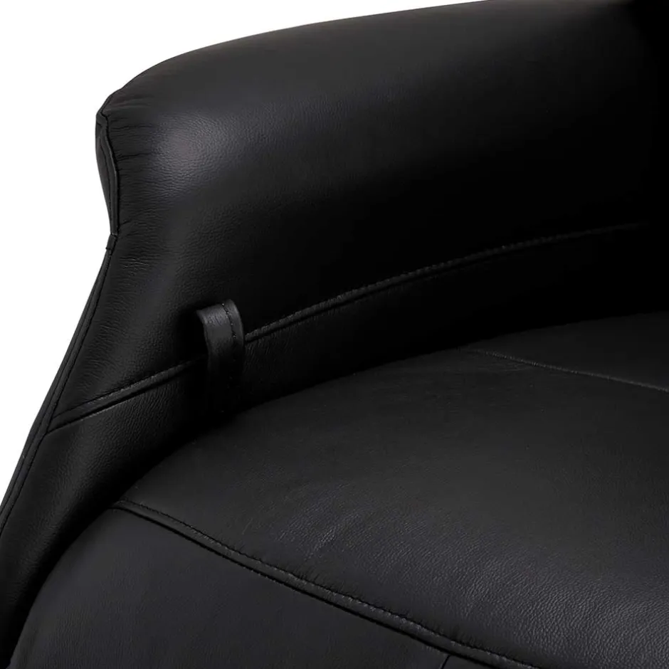 Schwarzer Entspannungssessel mit Armlehnen - Registran^Wohnen Discount