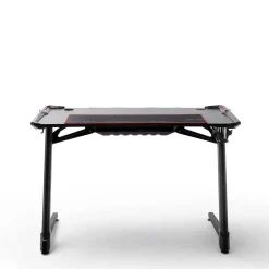 Schwarzer Gamer PC Tisch mit LED Beleuchtung - Frogs^Wohnen Outlet