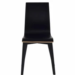 Schwarzer Holzstuhl mit Eiche - Join (2er Set)^Wohnen