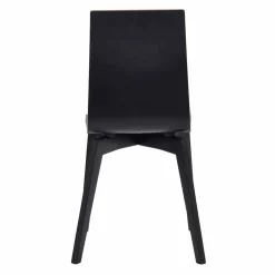 Schwarzer Holzstuhl mit Eiche - Join (2er Set)^Wohnen