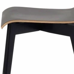 Schwarzer Holzstuhl mit Eiche - Join (2er Set)^Wohnen