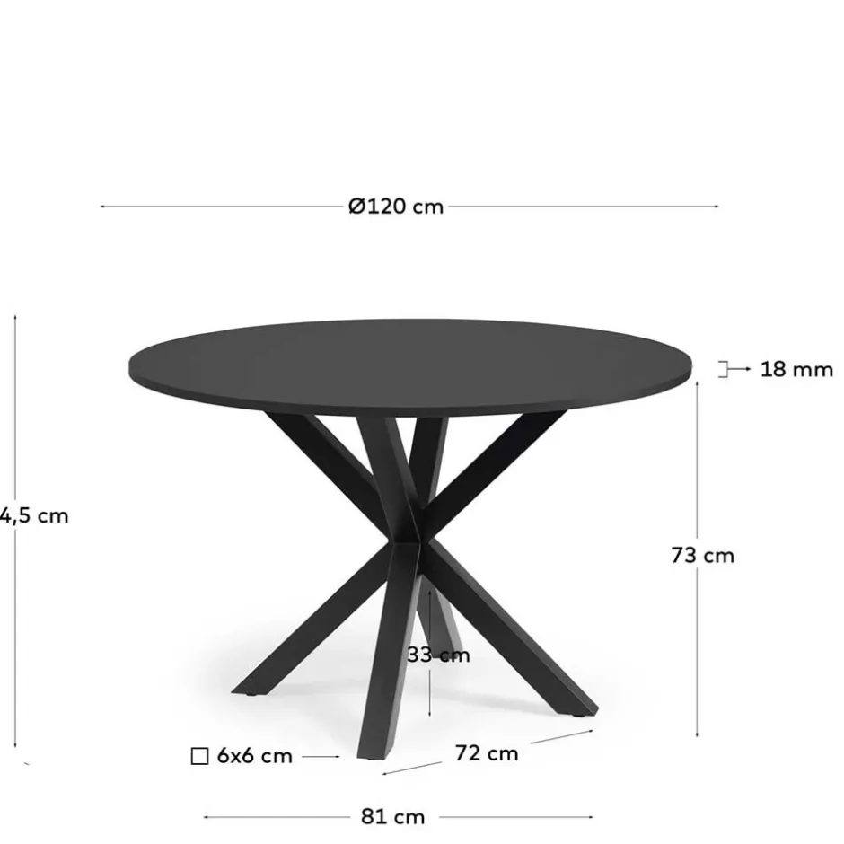 Schwarzer Küchentisch in modernem Design - Aknita^Wohnen Best