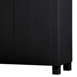 Schwarzer Kleiderschrank aus Massivholz - Florida^Wohnen New