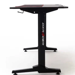 Schwarzer PC Schreibtisch mit Kabeldurchlass - Limon^Wohnen New