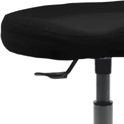 Wohnen Schwarzer Pendelhocker aus Flachgewebe - Travorna