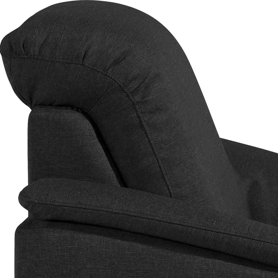 Schwarzer Polstersessel 100 cm breit - Voscona^Wohnen New