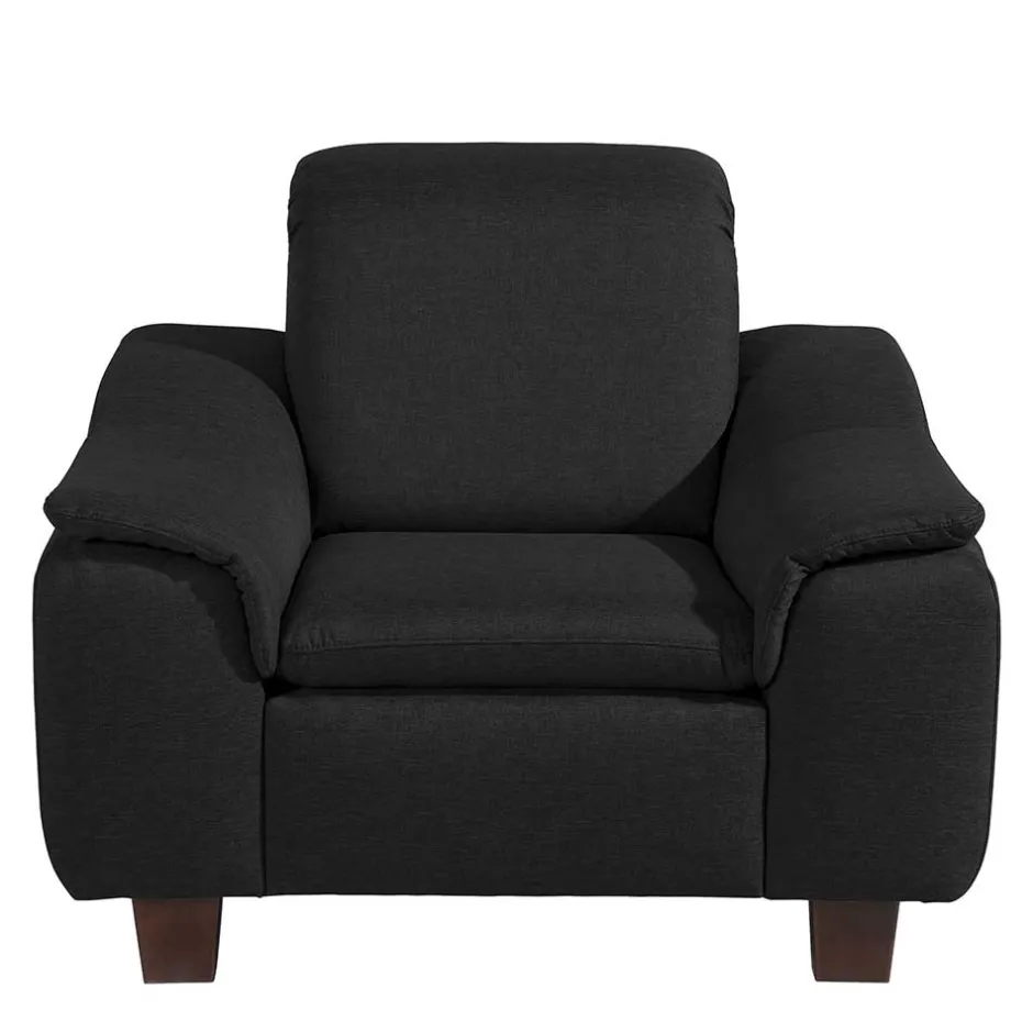 Schwarzer Polstersessel 100 cm breit - Voscona^Wohnen New