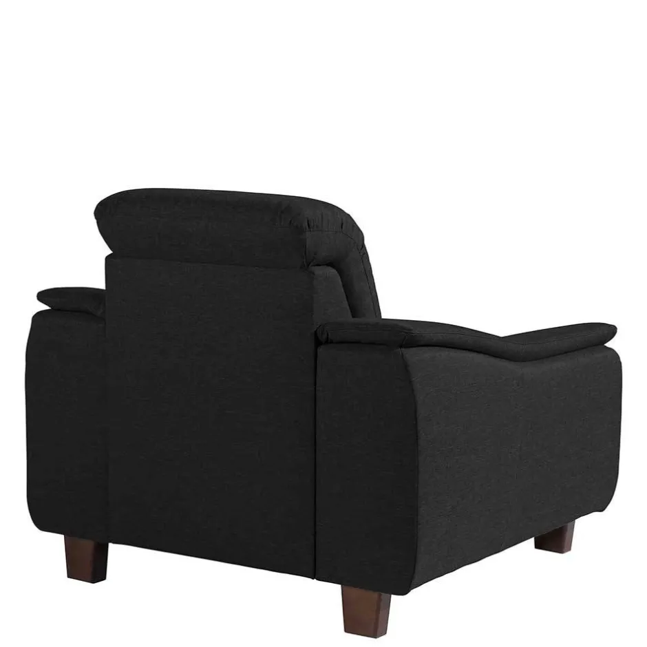 Schwarzer Polstersessel 100 cm breit - Voscona^Wohnen New