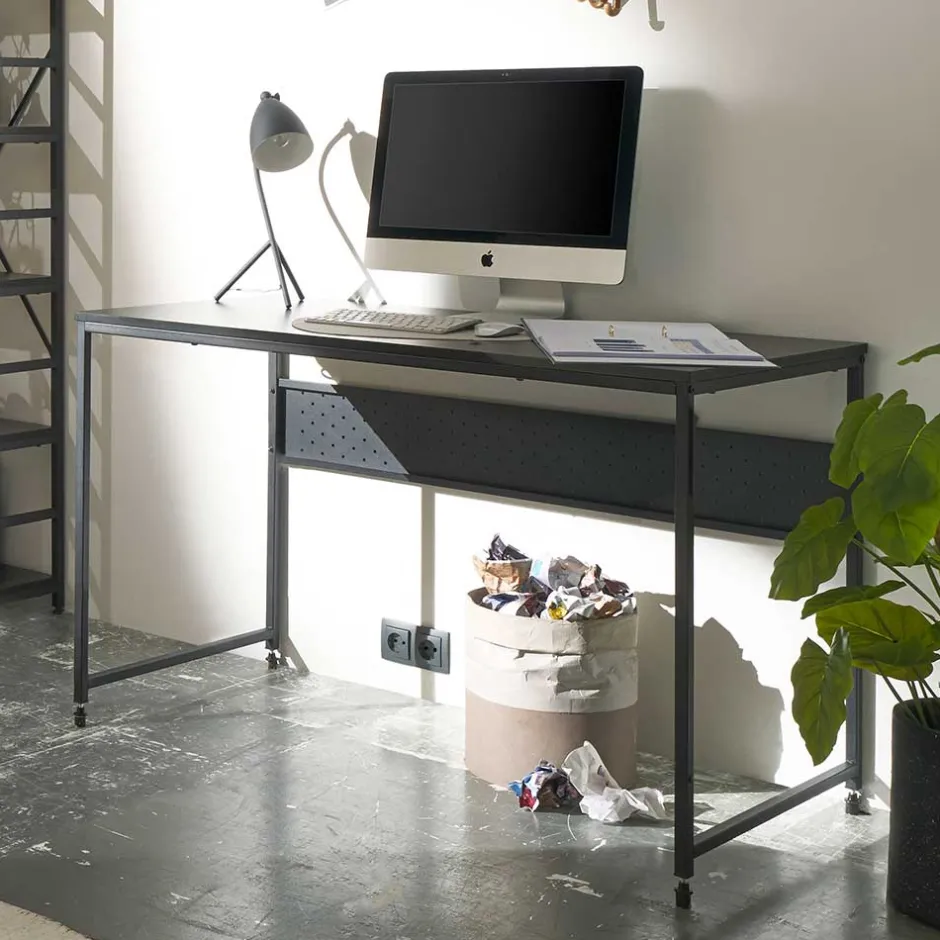 Wohnen Schwarzer Schreibtisch 120x60 cm - Irona