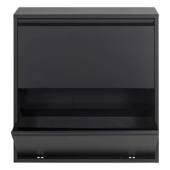 Wohnen Schwarzer Schuhschrank aus Stahl - Silo