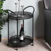 Schwarzer Servierwagen in rundem Design - Mapel^Wohnen Hot