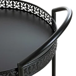 Schwarzer Servierwagen in rundem Design - Mapel^Wohnen Hot