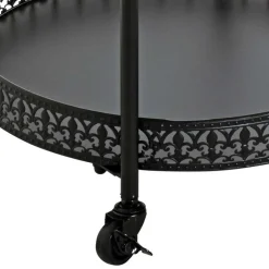 Schwarzer Servierwagen in rundem Design - Mapel^Wohnen Hot