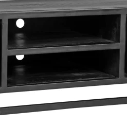 Wohnen Schwarzer TV Unterschrank im Industry Stil - Esturado